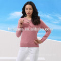 Camisola feminina 100% cachemira feminina 12GG